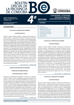 4a - Boletín Oficial - Gobierno de la Provincia de Córdoba