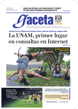Edici&oacute;n impresa - gaceta Digital UNAM