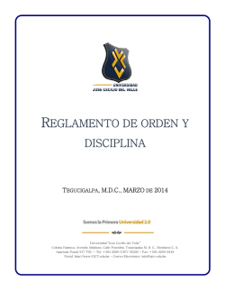 reglamento de orden y disciplina - UJCV | Universidad José Cecilio