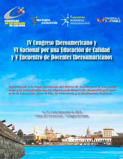 IV Congreso Iberoamericano y VI Nacional por una Educación de