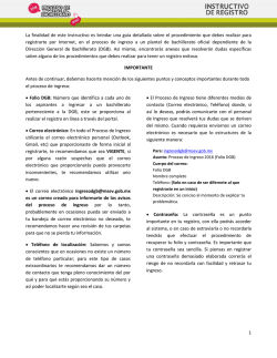 Instructivo de Registro