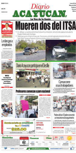 edición impresa - Diario de Acayucan