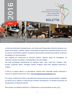 Boletin de Abril 2016