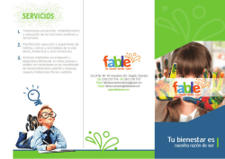 Brochure Fable - Fable | Un mundo hecho color