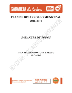 plan de desarrollo municipal 2016