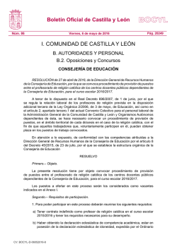 resolución - Portal de Educación de la Junta de Castilla y León