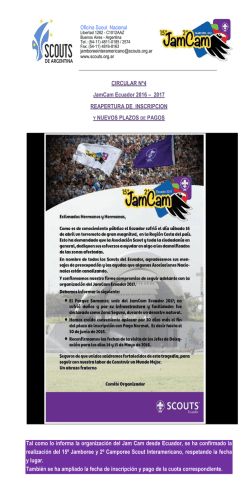 JamCam Ecuador Circ 4 - Scouts de Argentina