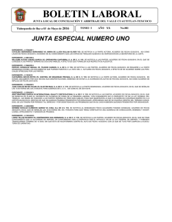 boletin laboral - Junta Texcoco