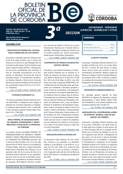 3a - Bolet&iacute;n Oficial
