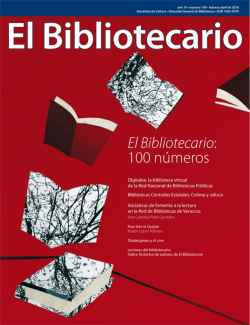 Para el Bibliotecario - Direcci&oacute;n General de Bibliotecas