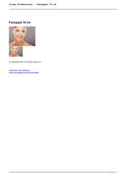 Línea Profesional : Fenopeel 10 ml