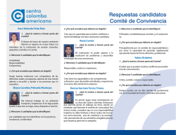 Respuestas candidatos - Centro Colombo Americano