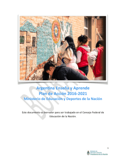 Argentina Enseña y Aprende Plan de Acción 2016-2021
