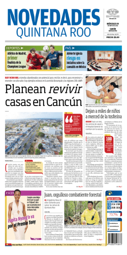 Planean revivir casas en Cancún