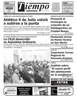 Atlético 9 de Julio volvió a subirse a la punta