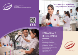 Farmacia y Bioquímica