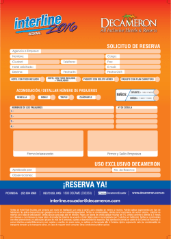Tarifas Interline - Hoteles Decameron Ecuador con Todo Incluido