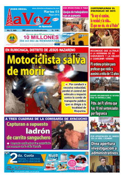 12 - Diario La Voz de Ayacucho