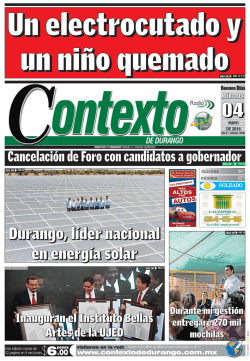 Durango, l&iacute;der nacional en energ&iacute;a solar