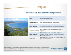 Holguín - Copa Airlines