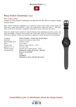 Ficha técnica del producto Swatch Girotempo en formato PDF