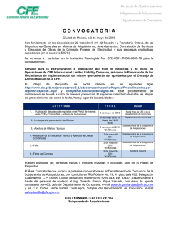 convocatoria