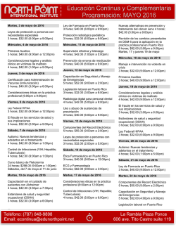 Teléfono: (787) 848-9898 La Rambla Plaza Ponce Email: econtinua