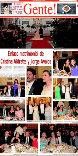 Enlace matrimonial de Cristina Aldrette y Jorge Avalos