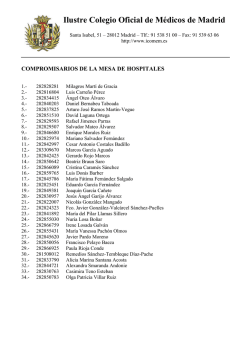 listado definitivo de los Compromisarios