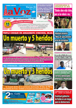 viernes 06 de mayo de 2016 - Diario La Voz de Ayacucho