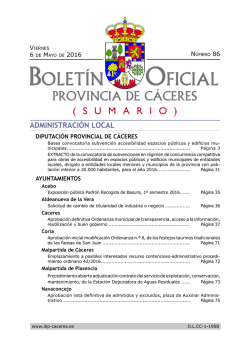 BOP - Diputación de Cáceres