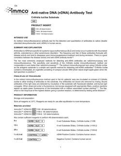 " ` LHLLQSQQ Anti-native DNA (nDNA) Antibody Test