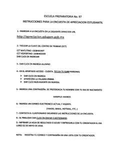 instrucciones para llenar la encuesta de apreciación estudiantil