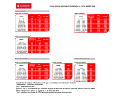 Tasas brutas de carácter informativo, por lo que no