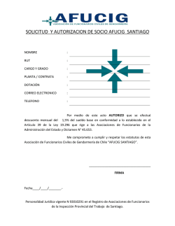 SOLICITUD Y AUTORIZACION DE SOCIO AFUCIG SANTIAGO