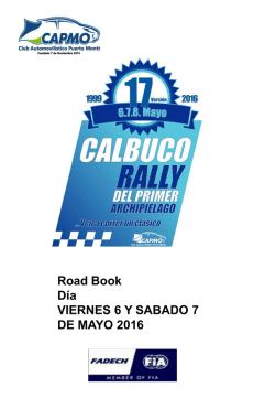 Libro de Ruta Rally Avosur Calbuco 2016