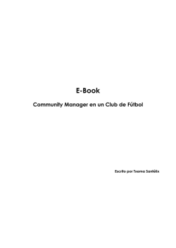 E-BOOK - Community Manager en un Club de Fútbol