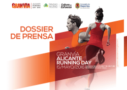 descargar dossier - Gran Vía Alicante Running Day