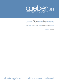 currículum vitae pdf - GueBen diseño creativo