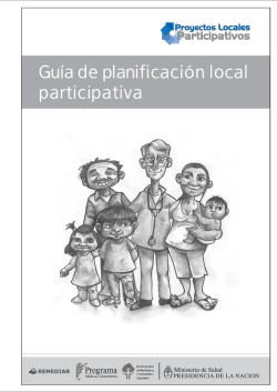 Guía de planificación local participativa Guía de planificación local