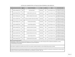 candidatos medicos ordinaria