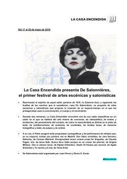 La Casa Encendida presenta De Salonnières, el primer festival de