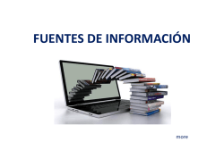 "Fuentes de Información" (Economía y Empresa)