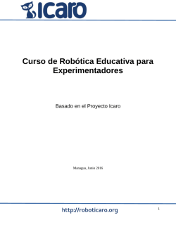 Curso de Robótica Educativa para Experimentadores