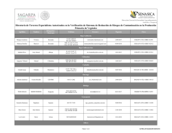 Directorio de Terceros Especialistas Autorizados en la