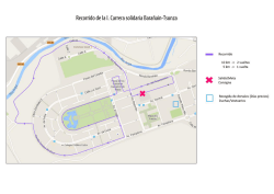 Recorrido de la I. Carrera Solidaria Barañain-Tsunza