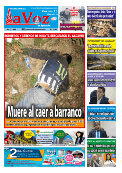 viernes 13 de mayo de 2016 - Diario La Voz de Ayacucho