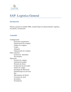 SAP: Logística General