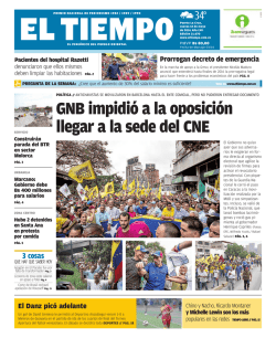 GNB impidió a la oposición llegar a la sede del CNE