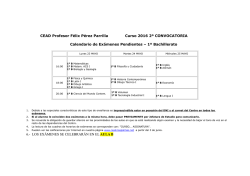 1&ordm; Bachillerato - CEAD Las Palmas